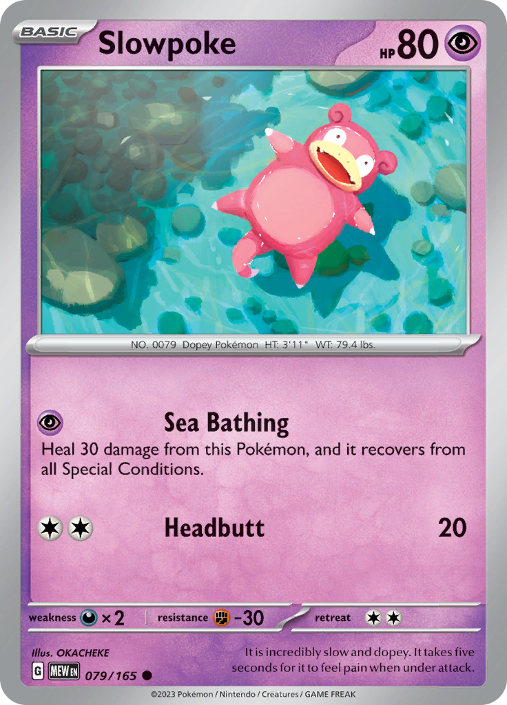 Slowpoke (079/165) [Scarlet & Violet: 151] | Tables and Towers