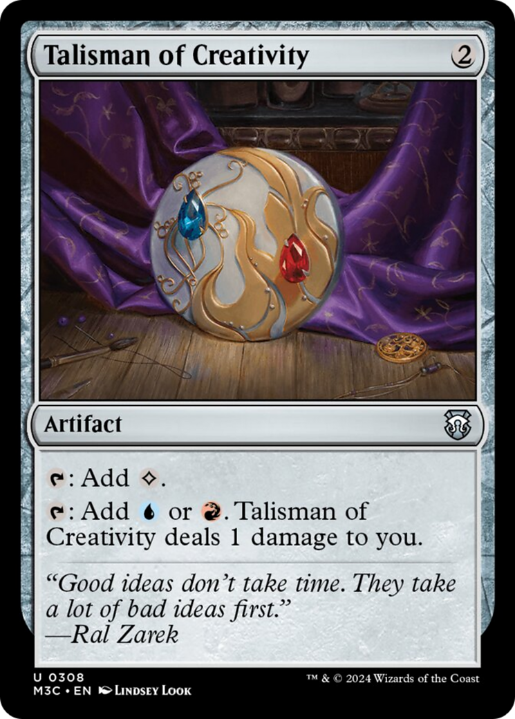 Talisman of Creativity (Ripple Foil) [Modern Horizons 3 Commander] | Tables and Towers