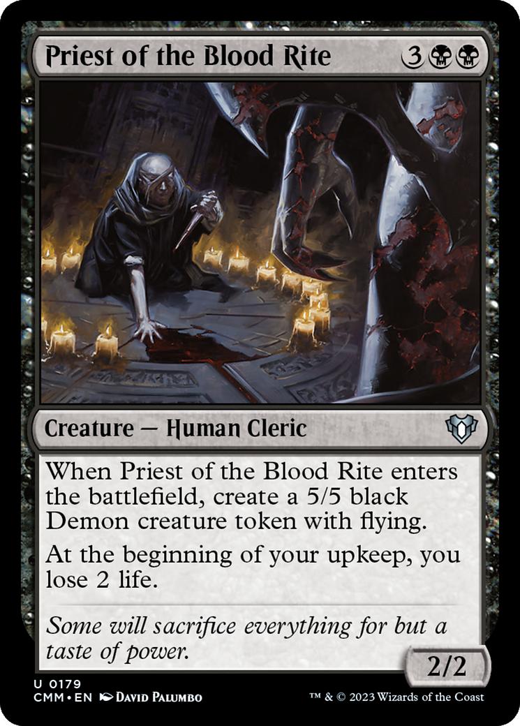 Priest of the Blood Rite [Commander Masters] | Tables and Towers