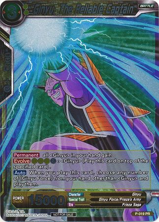 Ginyu, The Reliable Captain (Foil) (P-019) [Promotion Cards] | Tables and Towers