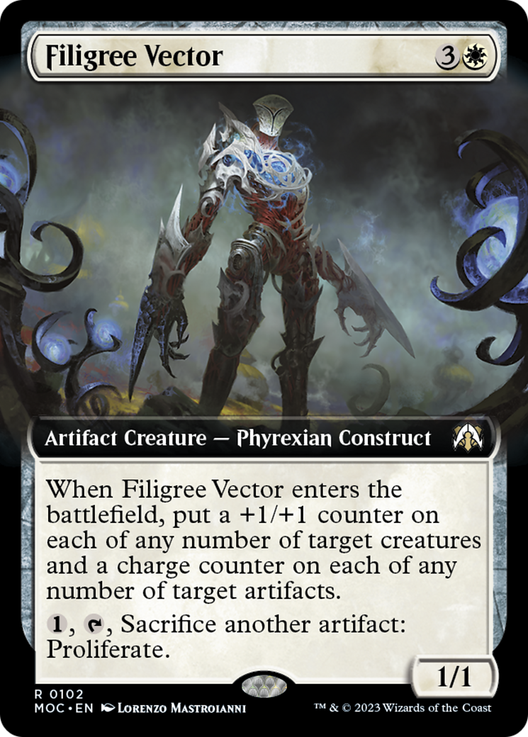 Filigree Vector (Extended Art) [March of the Machine Commander] | Tables and Towers