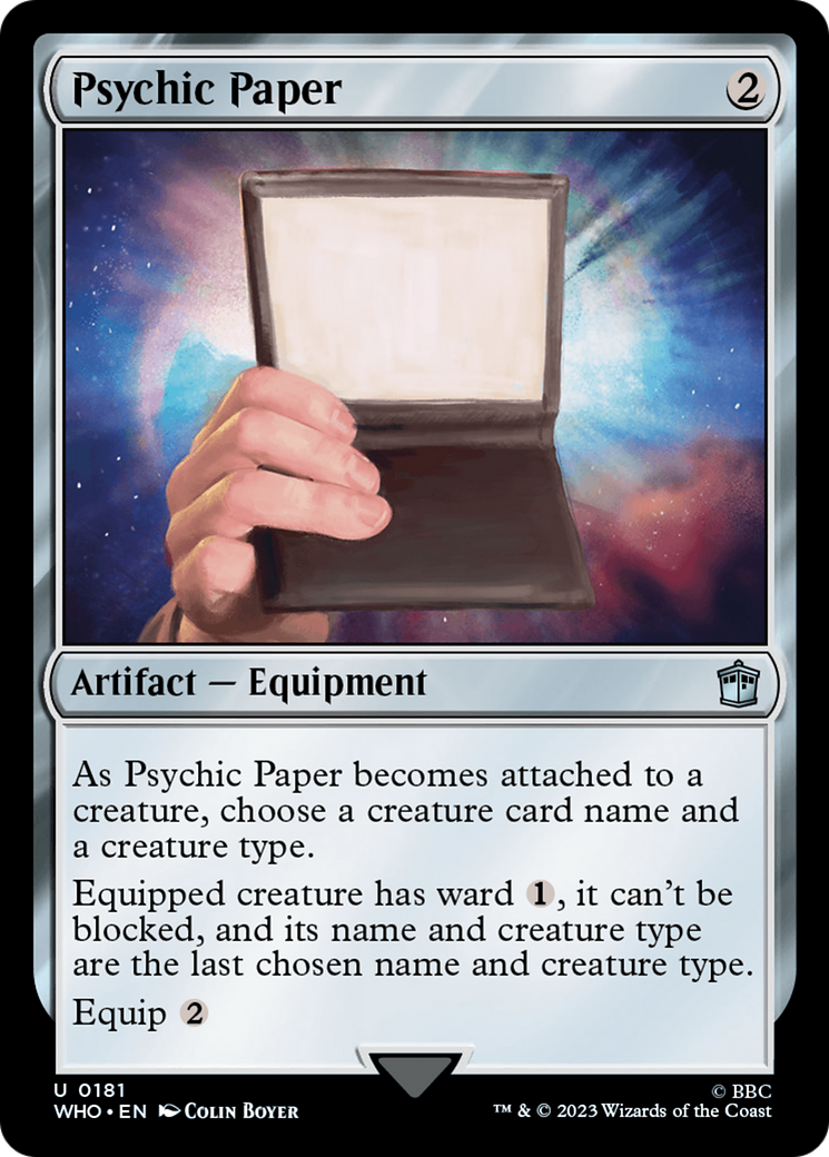 Psychic Paper [Doctor Who] | Tables and Towers