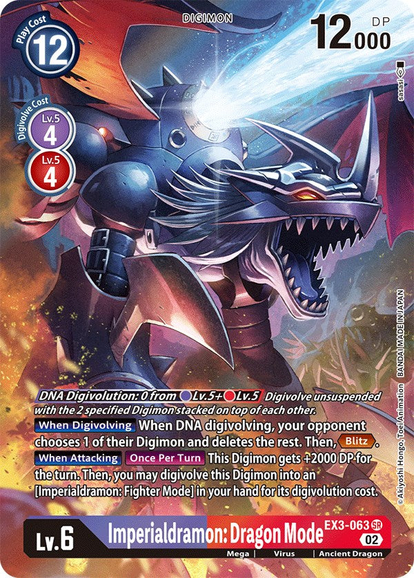 Imperialdramon: Dragon Mode [EX3-063] (Alternate Art) [Draconic Roar] | Tables and Towers