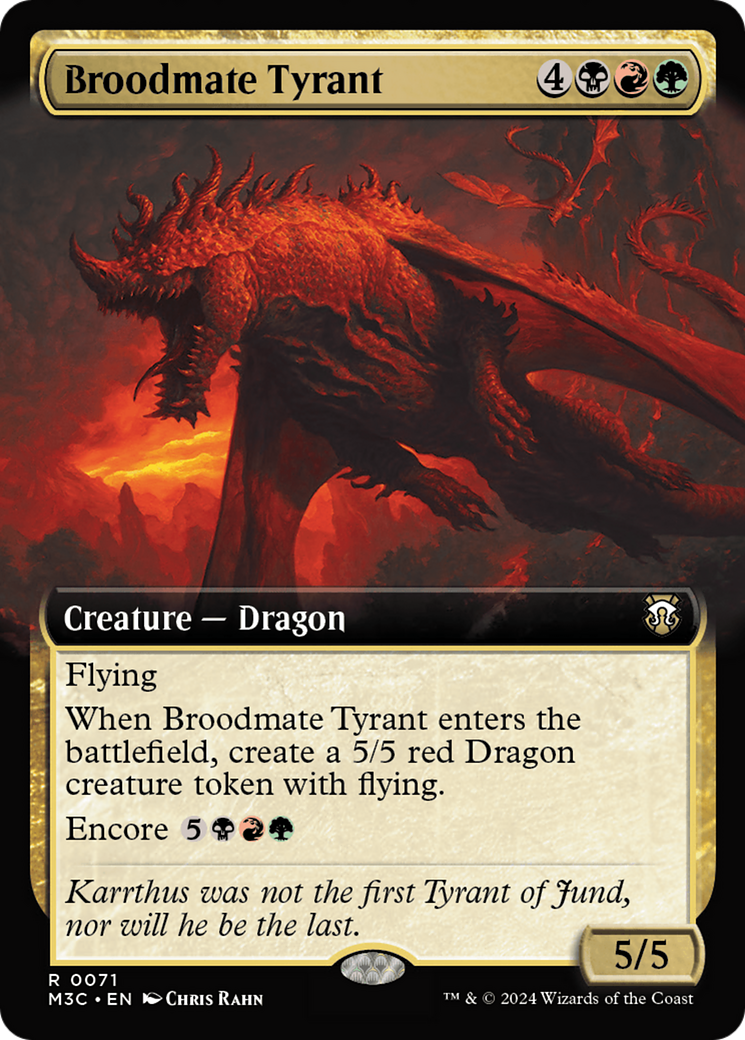 Broodmate Tyrant (Extended Art) [Modern Horizons 3 Commander] | Tables and Towers