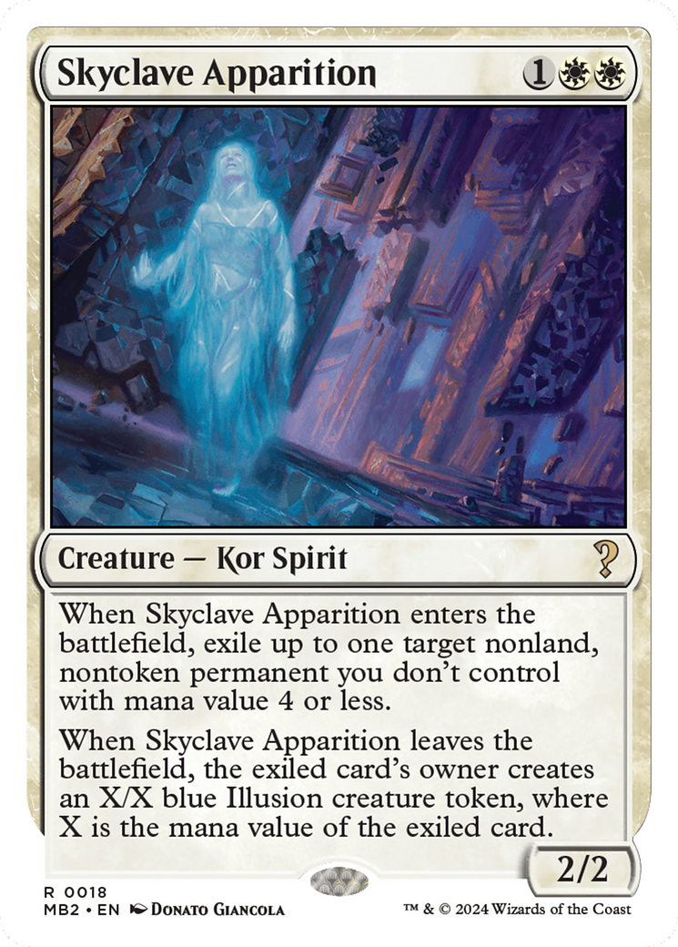 Skyclave Apparition (White Border) [Mystery Booster 2] | Tables and Towers