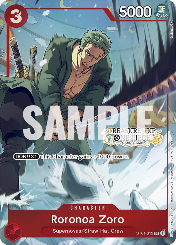 Roronoa Zoro (Treasure Cup) [One Piece Promotion Cards] | Tables and Towers