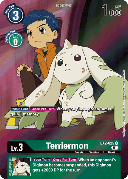 Terriermon [EX2-025] (Alternate Art) [Digital Hazard] | Tables and Towers