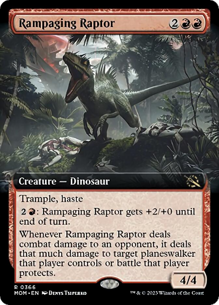 Rampaging Raptor (Extended Art) [March of the Machine] | Tables and Towers