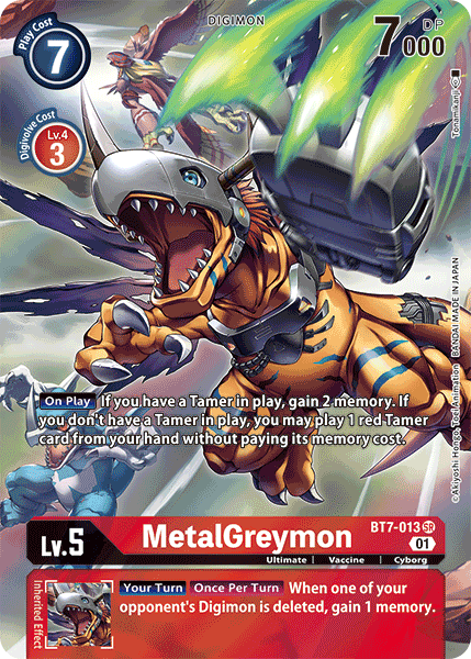 MetalGreymon [BT7-013] (Alternate Art) [Next Adventure] | Tables and Towers