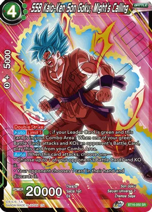 SSB Kaio-Ken Son Goku, Might's Calling (BT16-050) [Realm of the Gods] | Tables and Towers