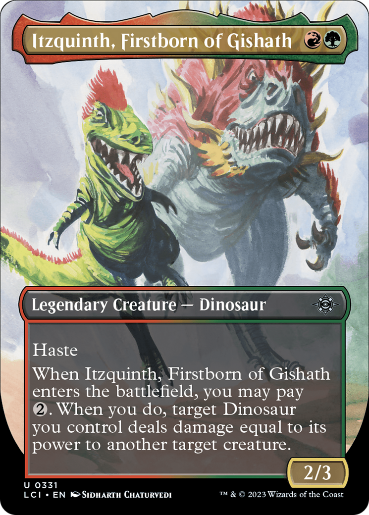 Itzquinth, Firstborn of Gishath (Borderless) [The Lost Caverns of Ixalan] | Tables and Towers