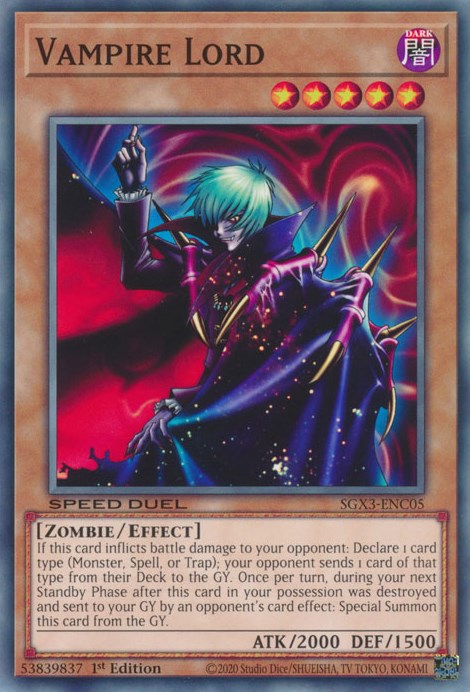 Vampire Lord [SGX3-ENC05] Common | Tables and Towers