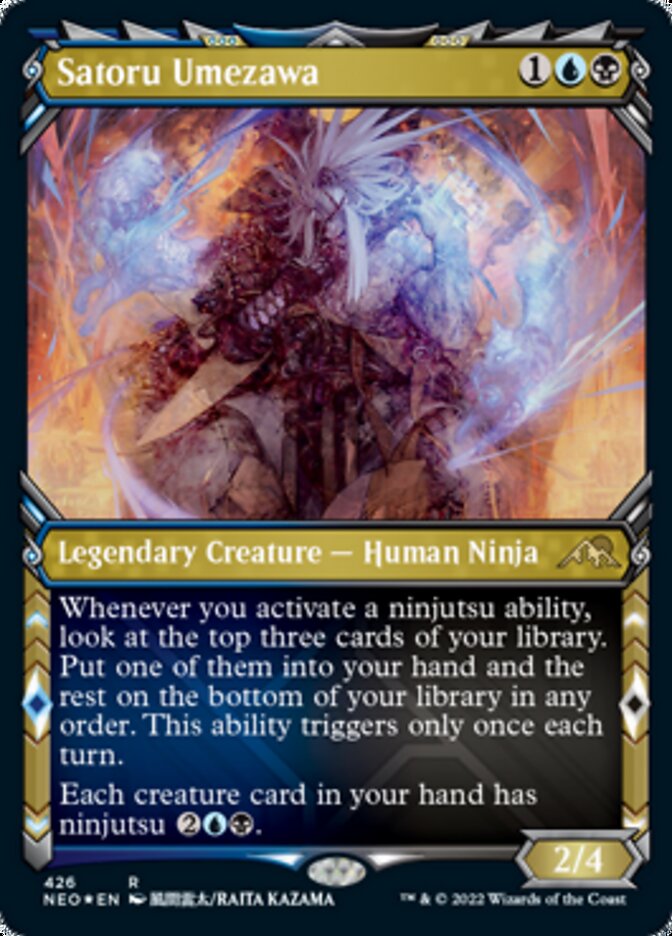 Satoru Umezawa (Showcase) (Foil Etched) [Kamigawa: Neon Dynasty] | Tables and Towers