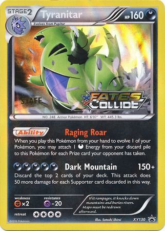 Tyranitar (XY130) (Staff) [XY: Black Star Promos] | Tables and Towers