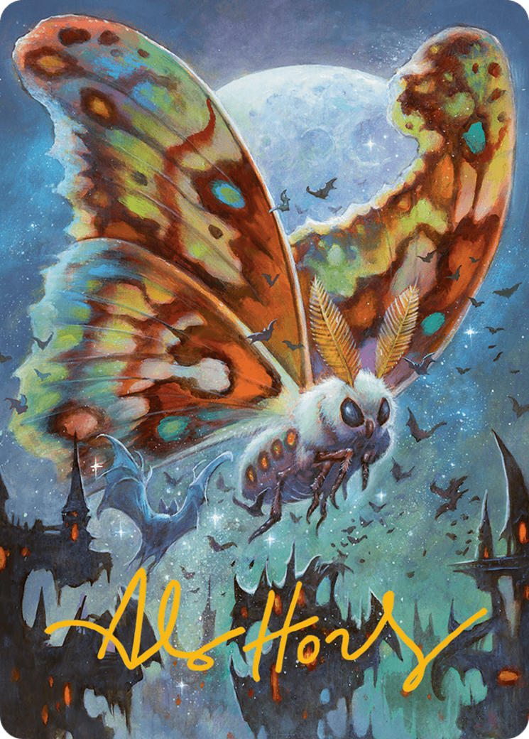 Luminous Broodmoth Art Card (Gold-Stamped Signature) [Bloomburrow Art Series] | Tables and Towers