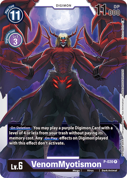 VenomMyotismon [P-020] [Promotional Cards] | Tables and Towers