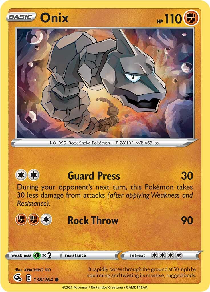 Onix (138/264) [Sword & Shield: Fusion Strike] | Tables and Towers