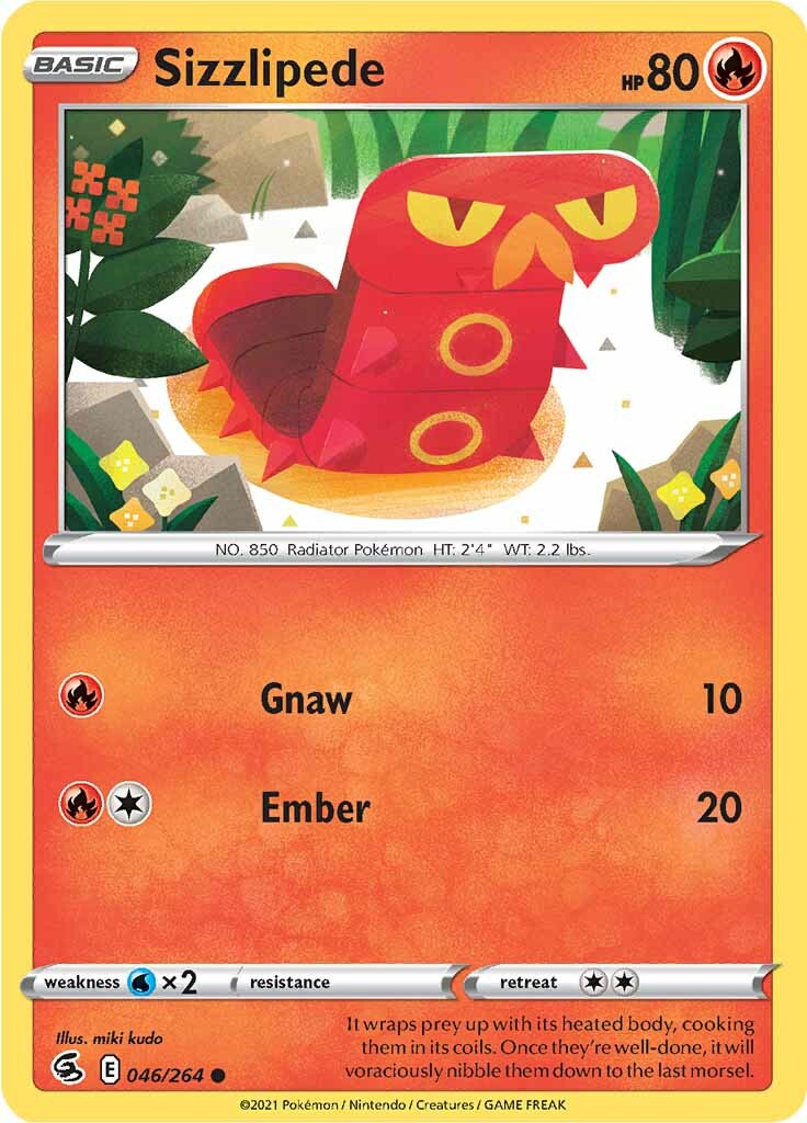 Sizzlipede (046/264) [Sword & Shield: Fusion Strike] | Tables and Towers