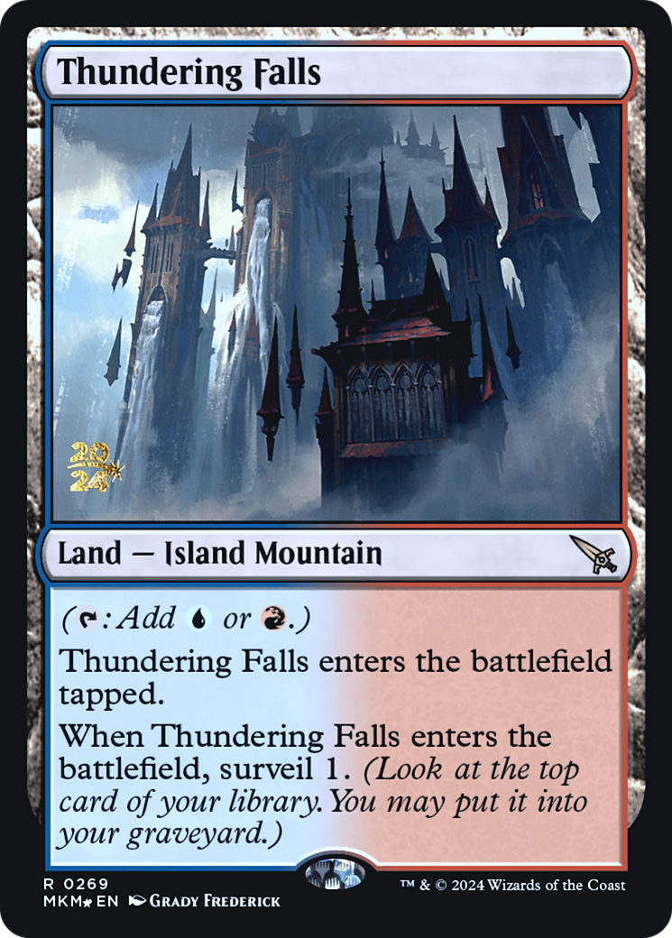 Thundering Falls [Murders at Karlov Manor Prerelease Promos] | Tables and Towers