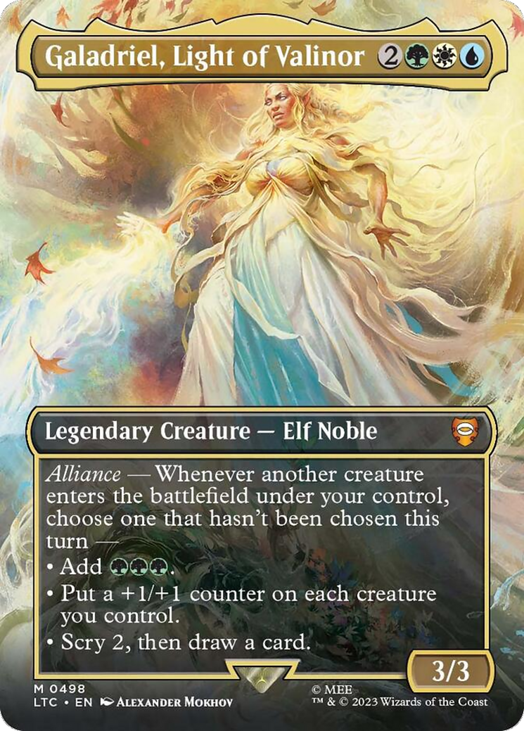 Galadriel, Light of Valinor (Borderless) [The Lord of the Rings: Tales of Middle-Earth Commander] | Tables and Towers