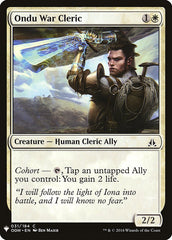 Ondu War Cleric [Mystery Booster] | Tables and Towers