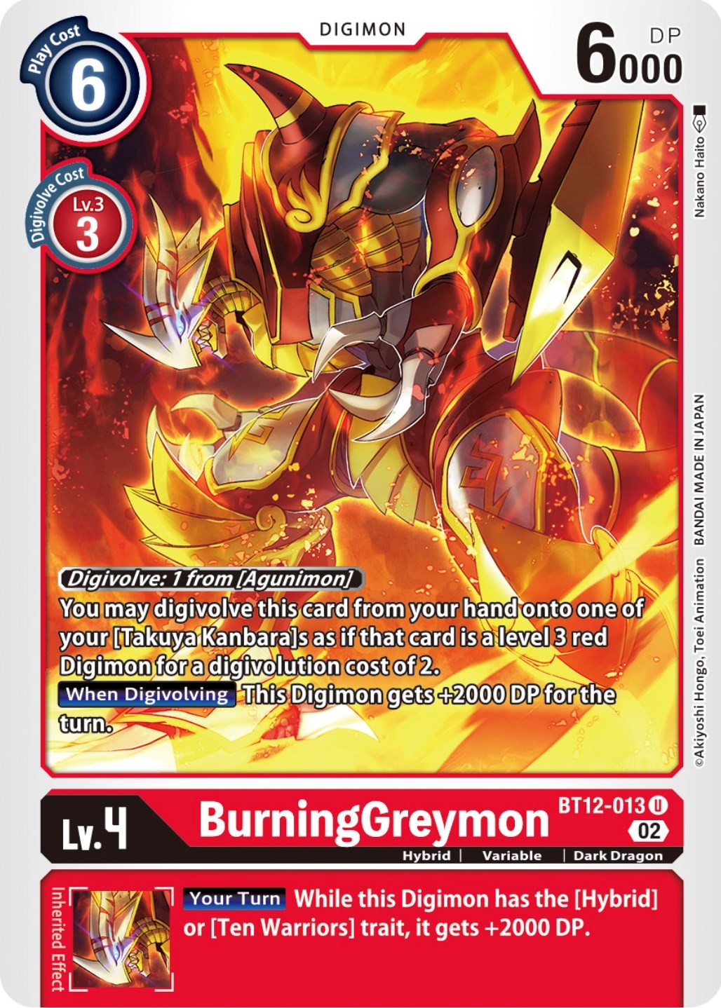 BurningGreymon [BT12-013] [Across Time] | Tables and Towers