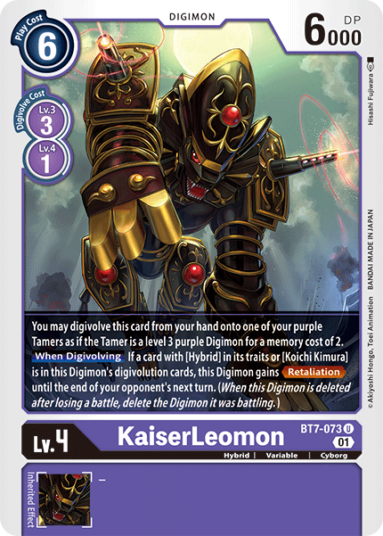 KaiserLeomon [BT7-073] [Next Adventure] | Tables and Towers