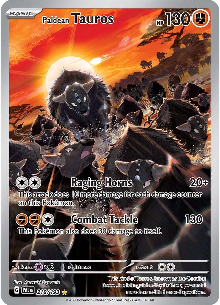 Paldean Tauros (218/193) [Scarlet & Violet: Paldea Evolved] | Tables and Towers