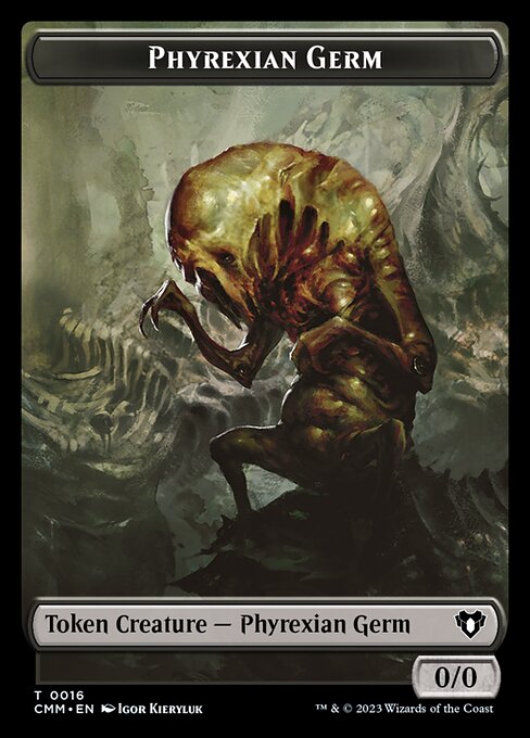 Eldrazi Spawn // Phyrexian Germ Double-Sided Token [Commander Masters Tokens] | Tables and Towers