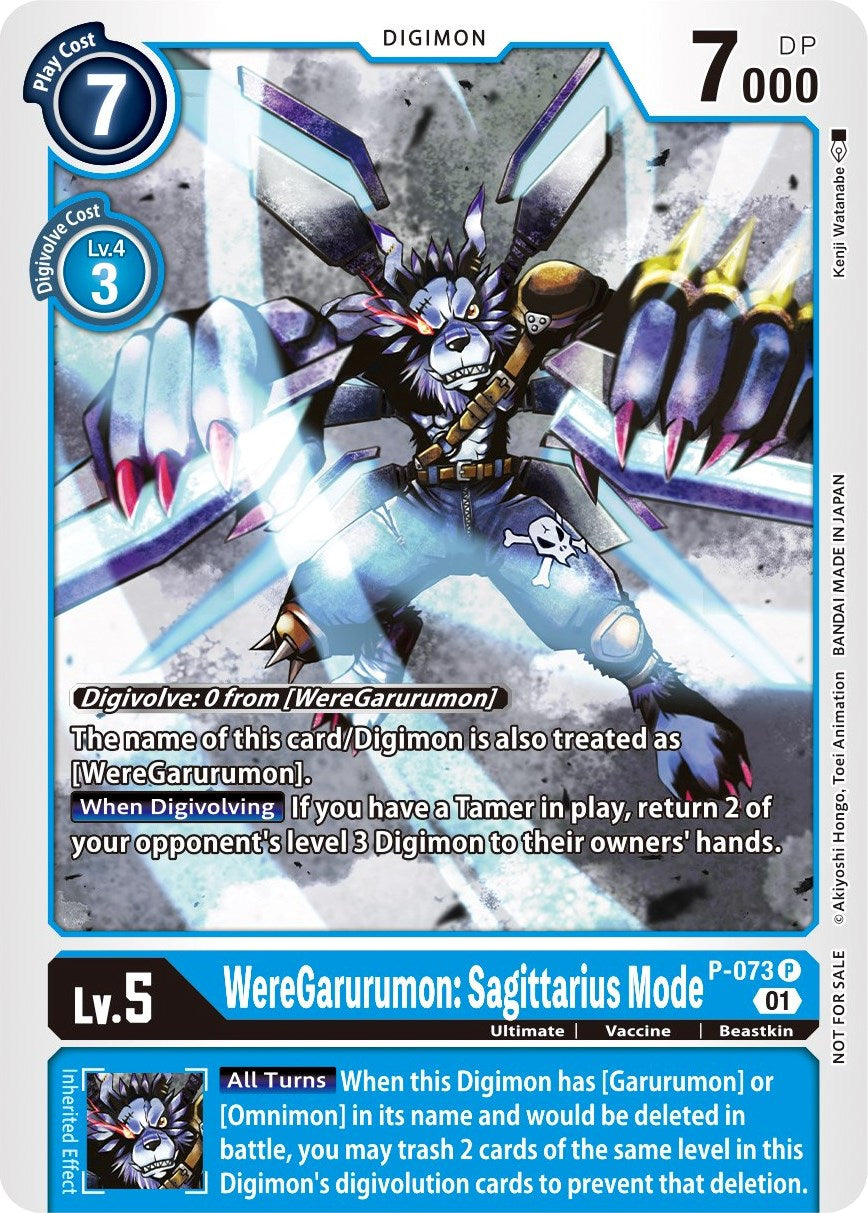 WereGarurumon: Sagittarius Mode [P-073] (Update Pack) [Promotional Cards] | Tables and Towers