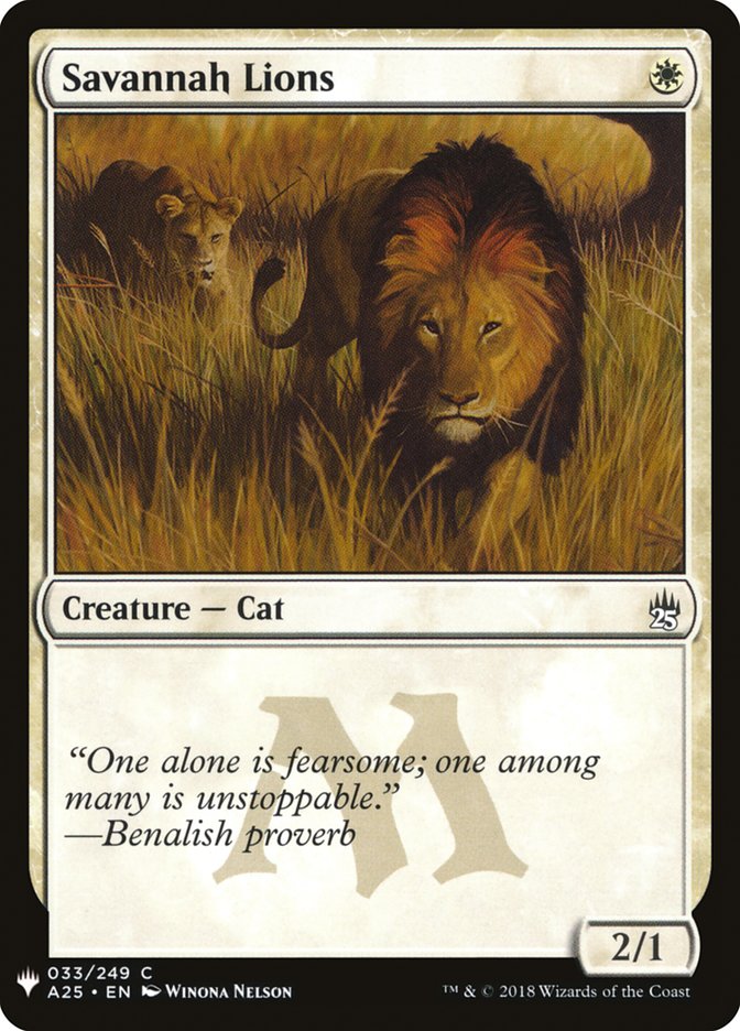 Savannah Lions [Mystery Booster] | Tables and Towers