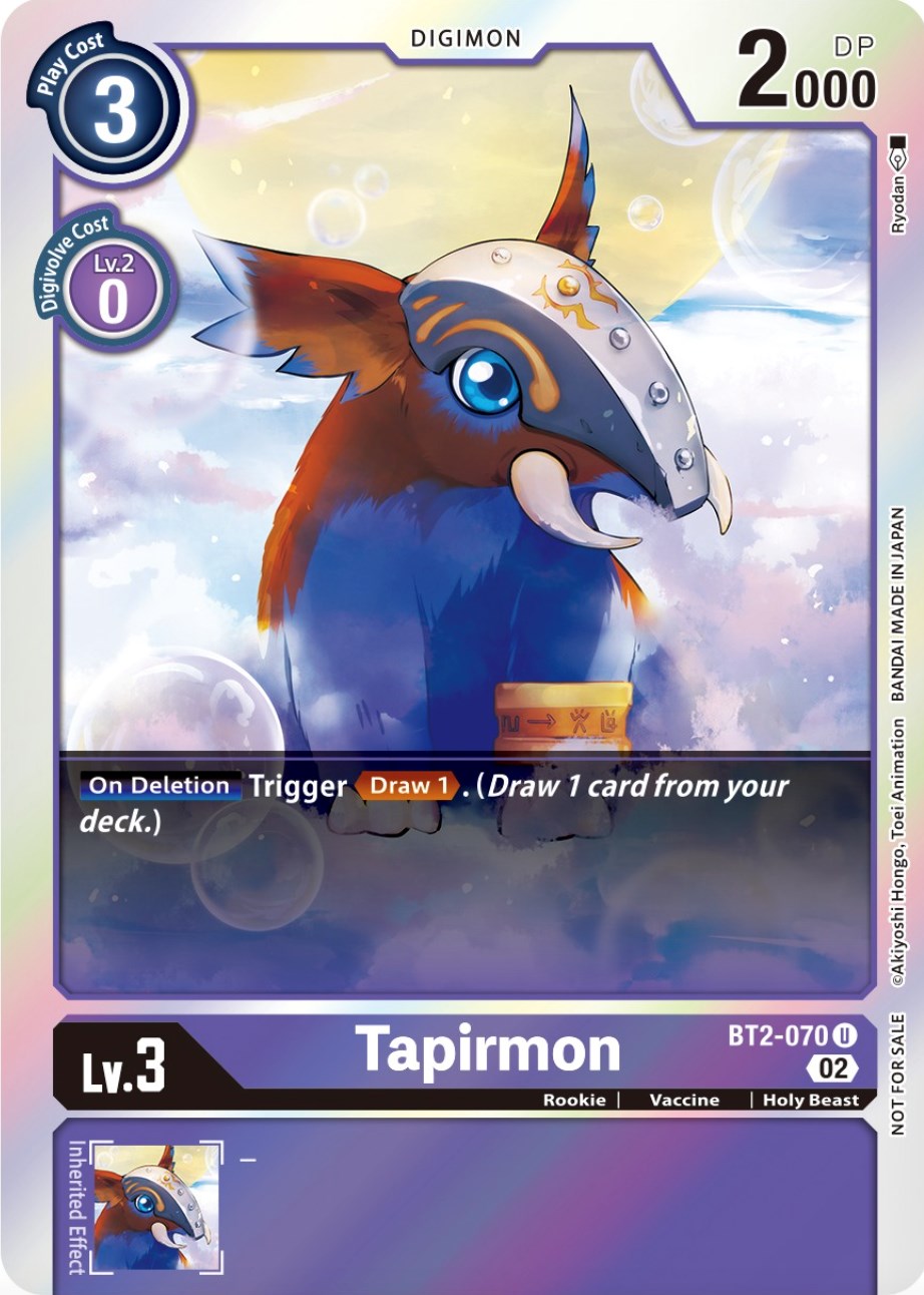 Tapirmon [BT2-070] (Official Tournament Pack Vol.8) [Release Special Booster Promos] | Tables and Towers