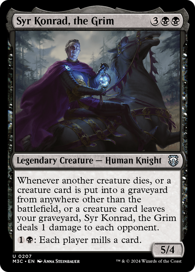 Syr Konrad, the Grim (Ripple Foil) [Modern Horizons 3 Commander] | Tables and Towers