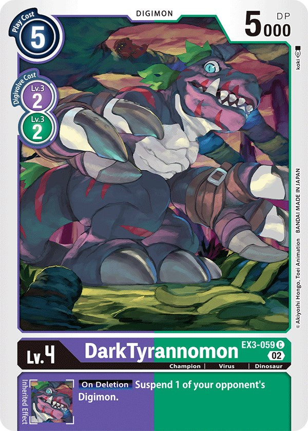 DarkTyrannomon [EX3-059] [Draconic Roar] | Tables and Towers