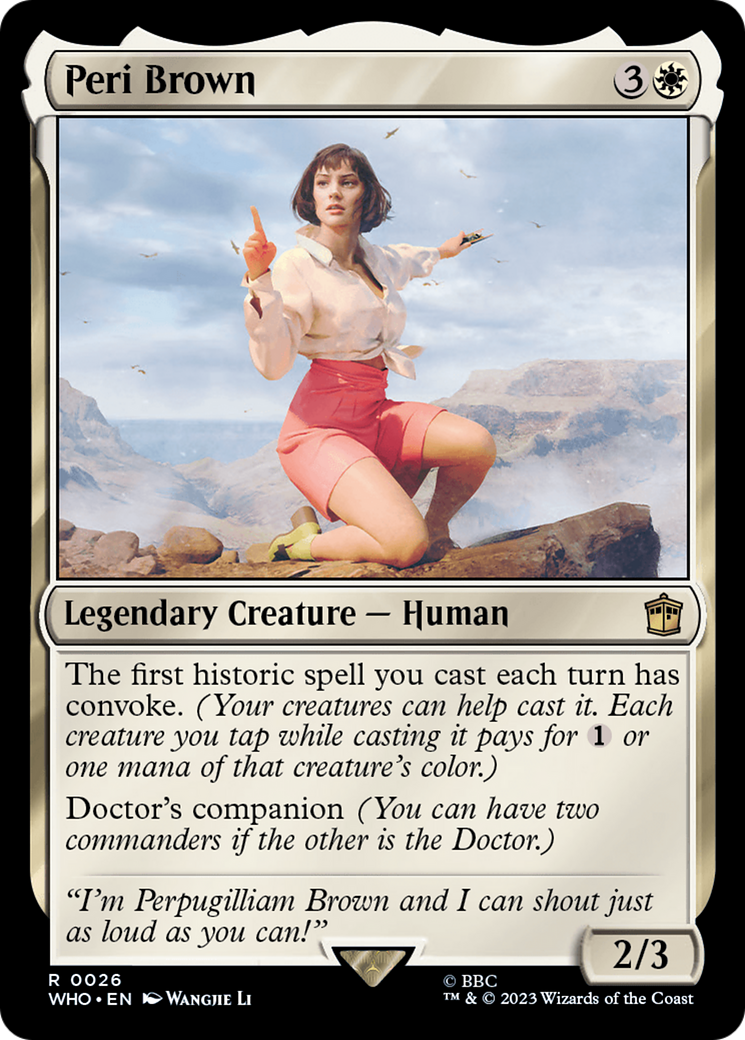 Peri Brown [Doctor Who] | Tables and Towers