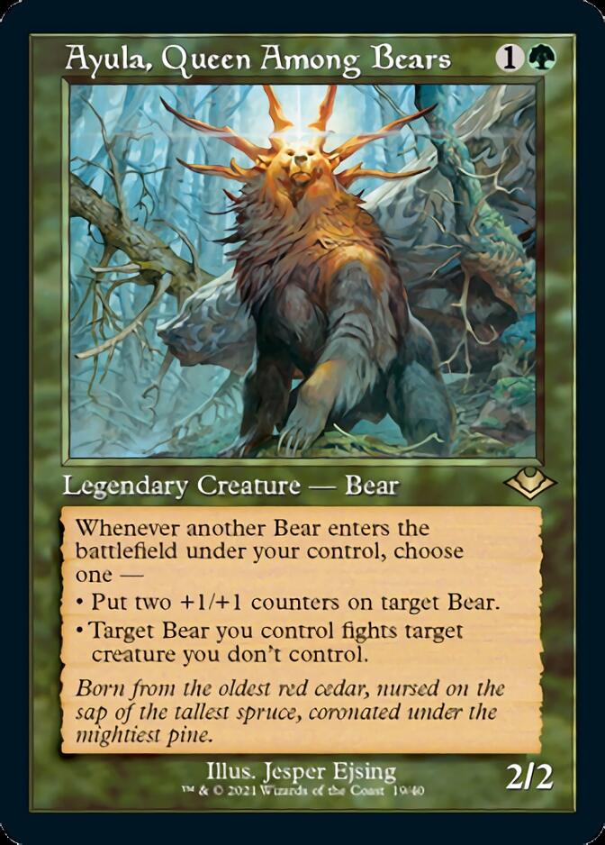 Ayula, Queen Among Bears (Retro Foil Etched) [Modern Horizons] | Tables and Towers