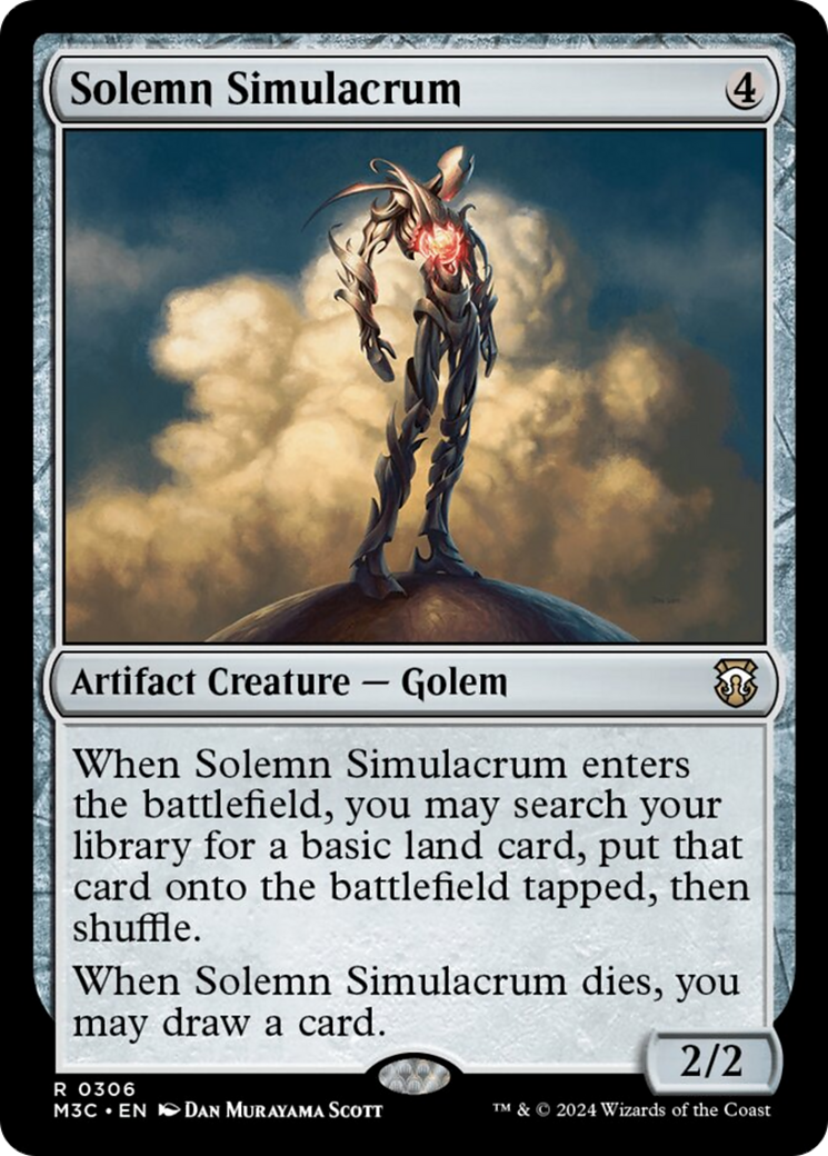 Solemn Simulacrum (Ripple Foil) [Modern Horizons 3 Commander] | Tables and Towers