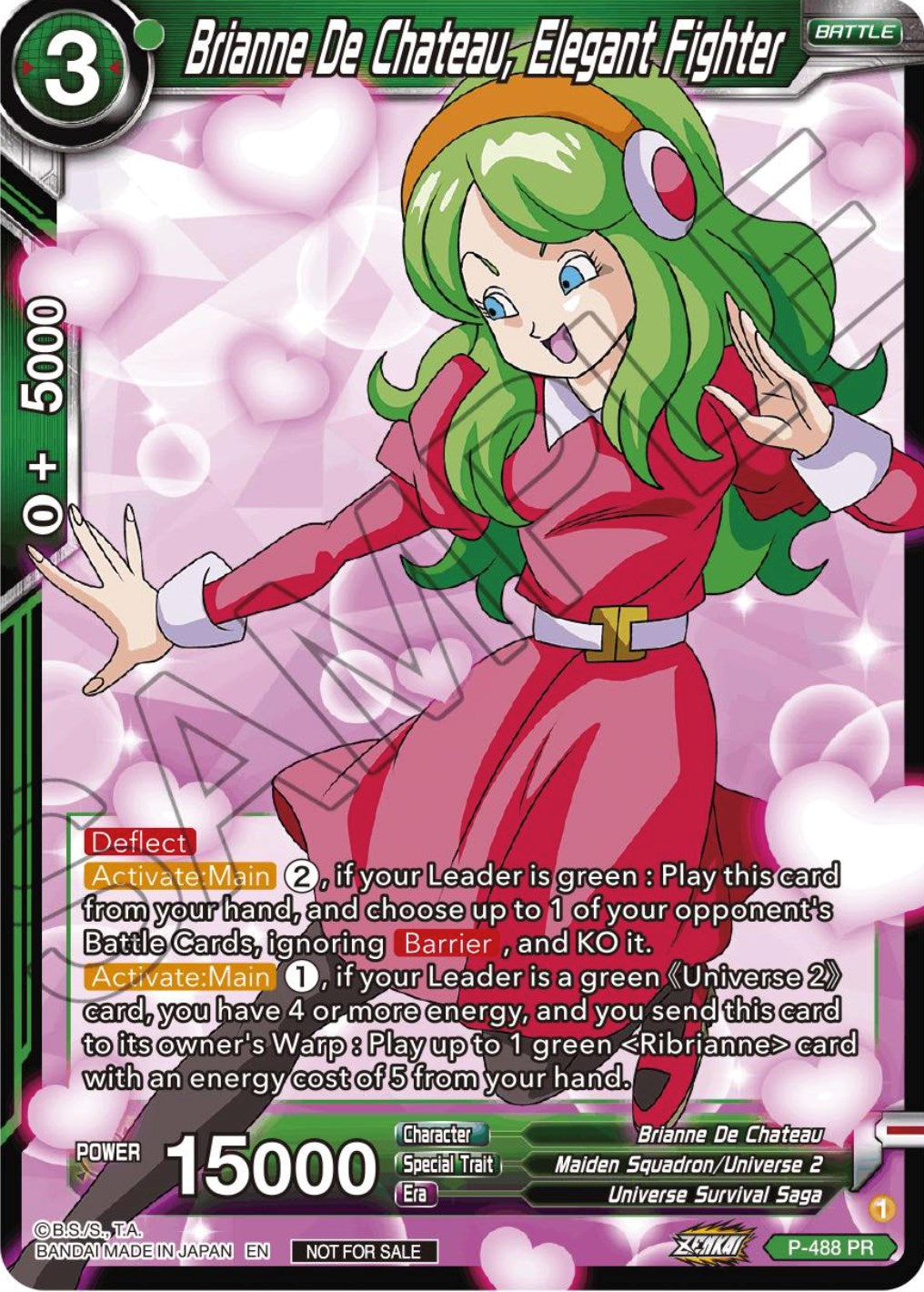 Brianne De Chateau, Elegant Fighter (Zenkai Series Tournament Pack Vol.3) (P-488) [Tournament Promotion Cards] | Tables and Towers