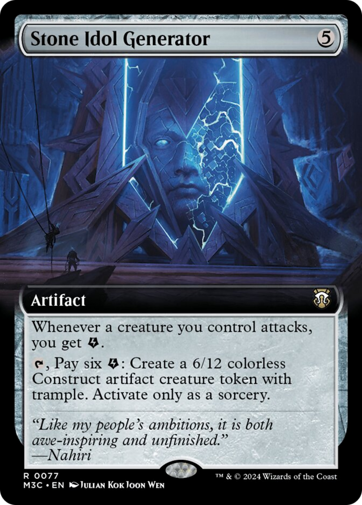 Stone Idol Generator (Extended Art) [Modern Horizons 3 Commander] | Tables and Towers