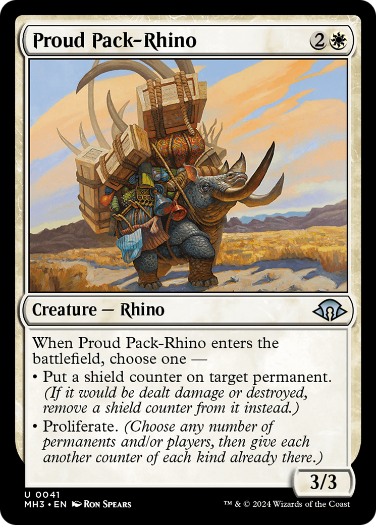 Proud Pack-Rhino [Modern Horizons 3] | Tables and Towers