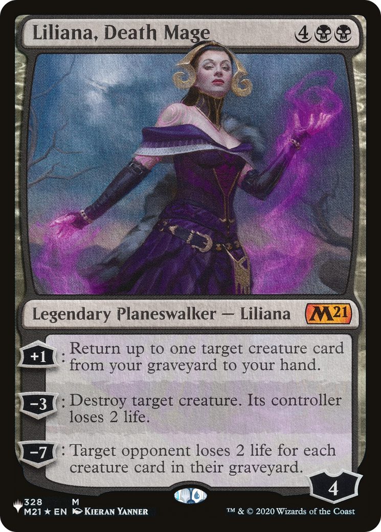 Liliana, Death Mage [The List Reprints] | Tables and Towers