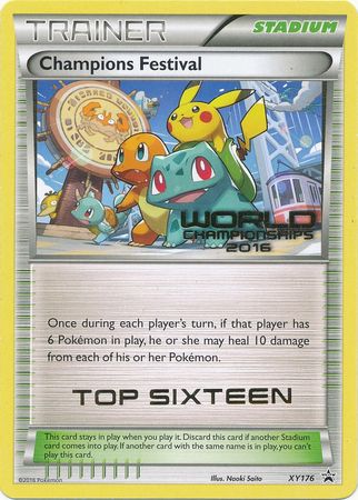 Champions Festival 2016 Top Sixteen (XY176) [XY: Black Star Promos] | Tables and Towers