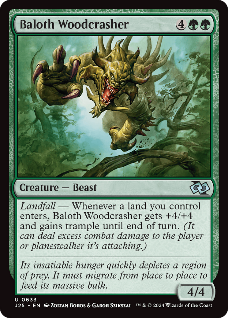 Baloth Woodcrasher [Foundations Jumpstart] | Tables and Towers