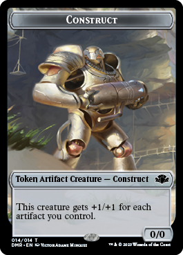 Insect // Construct Double-Sided Token [Dominaria Remastered Tokens] | Tables and Towers