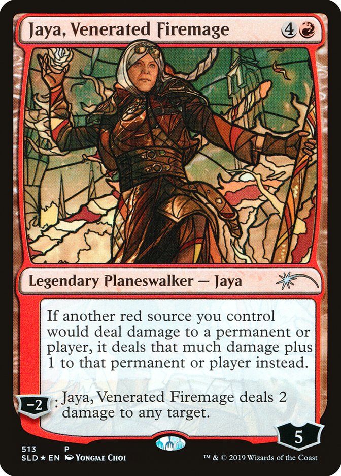 Jaya, Venerated Firemage (Stained Glass) [Secret Lair Drop Promos] | Tables and Towers