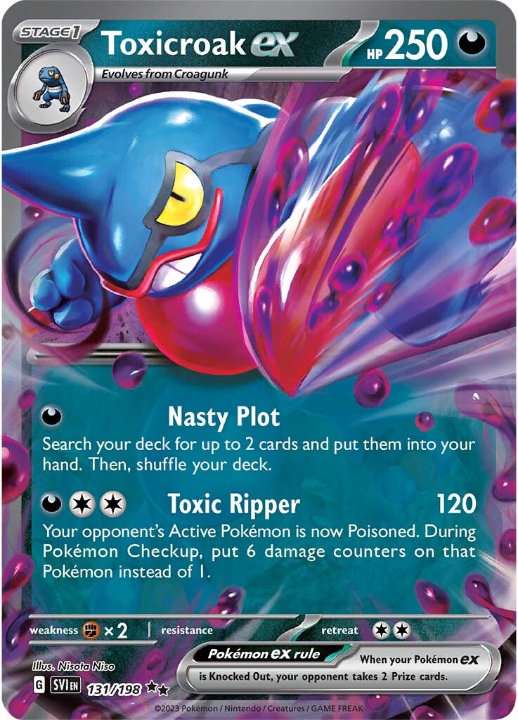 Toxicroak ex (131/198) [Scarlet & Violet: Base Set] | Tables and Towers