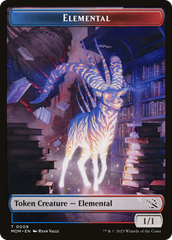 Elemental (09) // Dinosaur Double-Sided Token [March of the Machine Tokens] | Tables and Towers