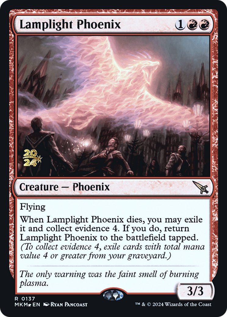 Lamplight Phoenix [Murders at Karlov Manor Prerelease Promos] | Tables and Towers