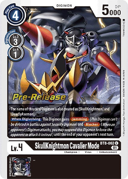 SkullKnightmon: Cavalier Mode [BT8-062] [New Awakening Pre-Release Cards] | Tables and Towers