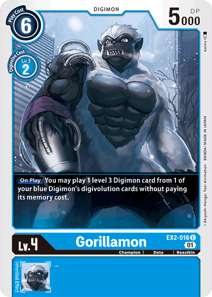 Gorillamon [EX2-016] [Digital Hazard] | Tables and Towers